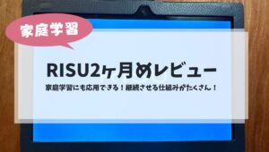 RISU2ヶ月目レビュー